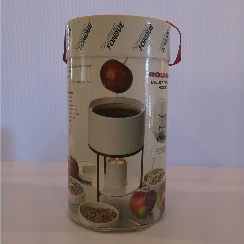 Roshco Deluxe Dessert Nesting Fondue Set NIB